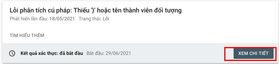 Lỗi phân tích cú pháp: Thiếu '}' hoặc tên thành viên đối tượng
