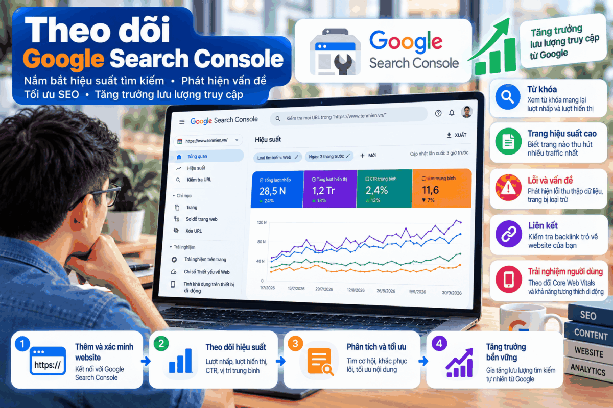 Theo dõi Google Search Console
