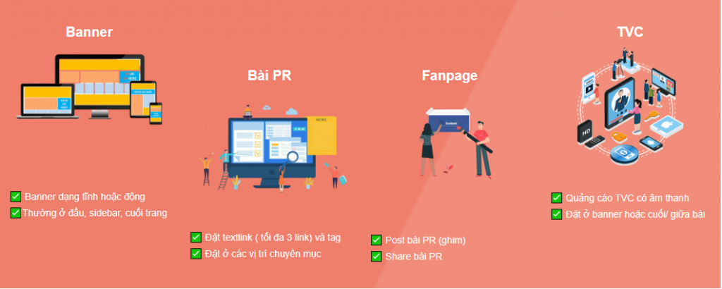 Các hình thức quảng cáo PR