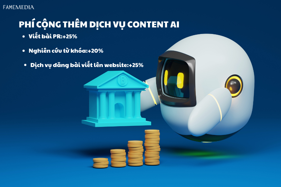 Chi phí thuê dịch vụ làm content AI