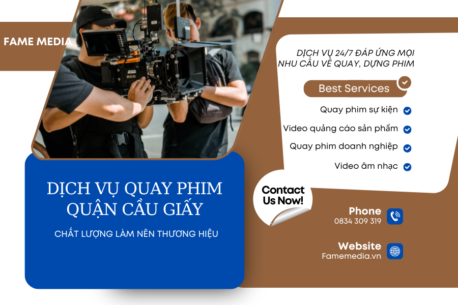 DỊCH VỤ QUAY PHIM TẠI QUẬN CẦU GIẤY
