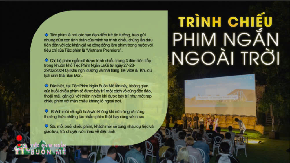 Trình chiếu phim ngắn ngoài trời