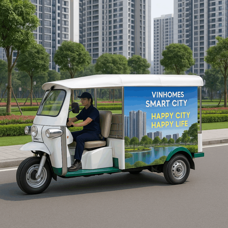 TĂNG NHẬN DIỆN THƯƠNG HIỆU Ở KHU ĐÔ THỊ VINHOMES