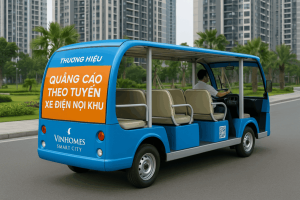 QUẢNG CÁO THEO TUYẾN XE ĐIỆN NỘI KHU