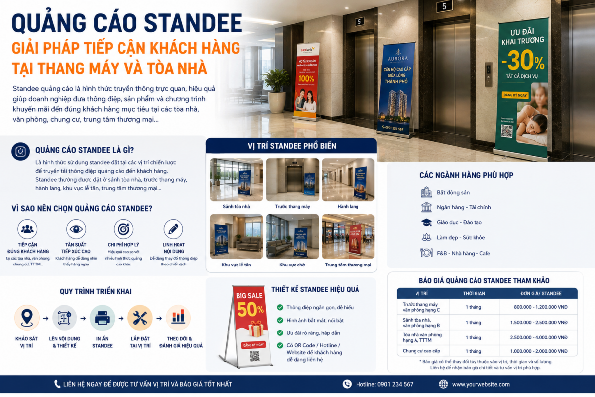 quảng cáo standee