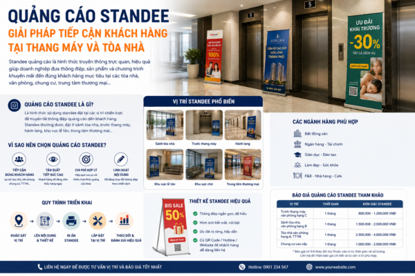 quảng cáo standee