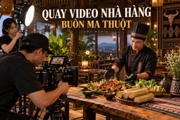 Quay video nhà hàng Buôn Ma Thuột giới thiệu món ăn và không gian