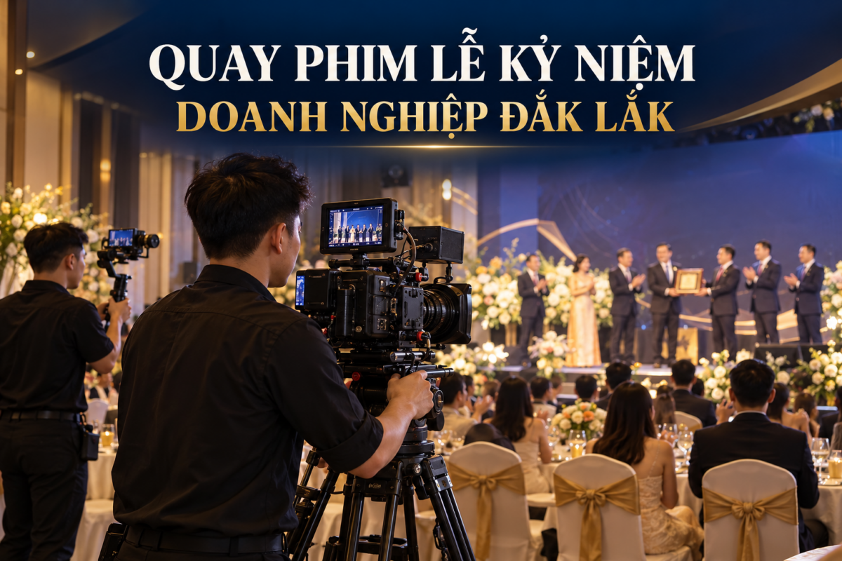Quay phim lễ kỷ niệm doanh nghiệp Đắk Lắk