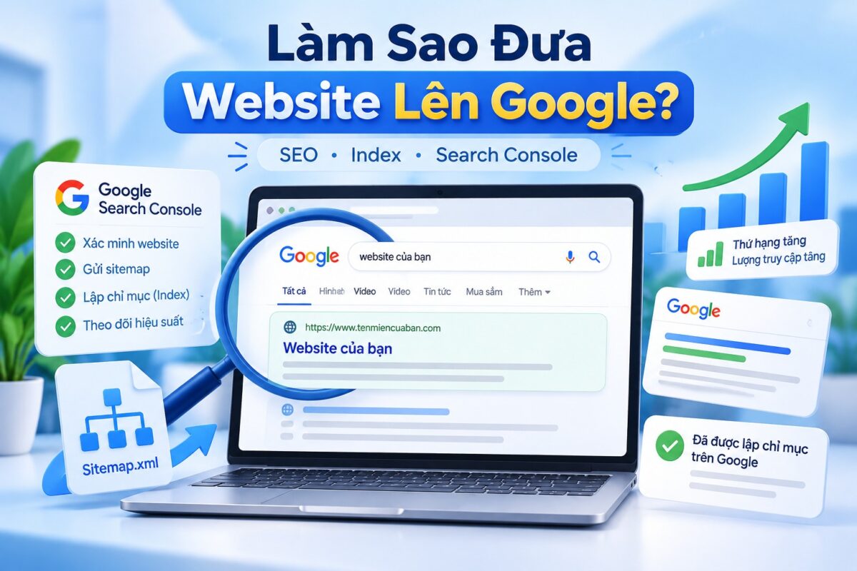 Làm Sao Để Đưa Website Lên Google